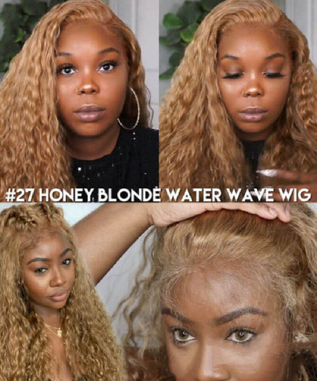 Women's Side Parted Brown Long Curly Corn Perm Wig