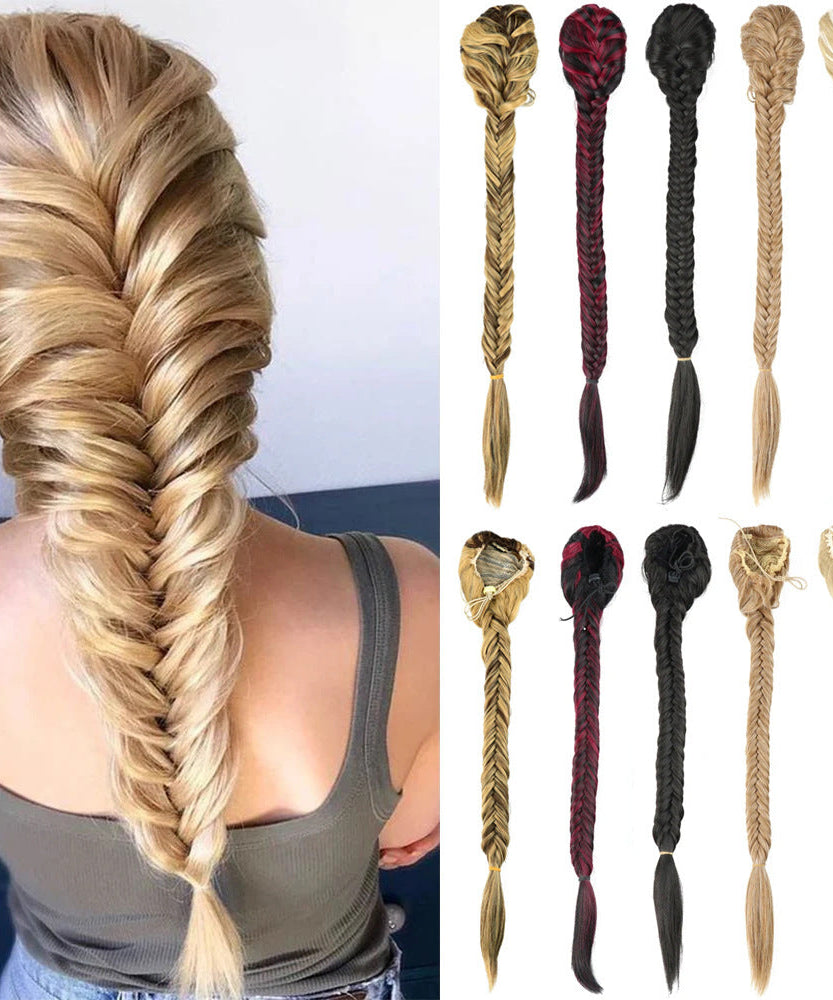 Synthetic Braided Fishtail Horse Tail Women's Wig