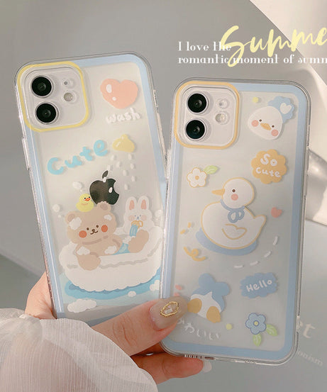 Fresh And Cute 17-Inch Compatible 16-Inch All-Covering Silicone Phone Case