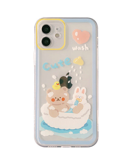 Fresh And Cute 17-Inch Compatible 16-Inch All-Covering Silicone Phone Case