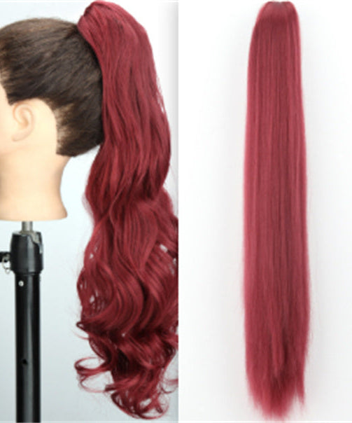 Fashion Ponytail Claw Clip Long Straight Hair Chemical Fiber Wig Fluffy