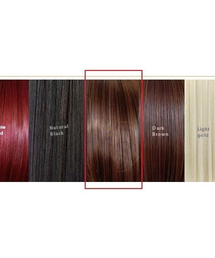Mid-length Straight Hair Hand-woven Front Lace Synthetic Wigs
