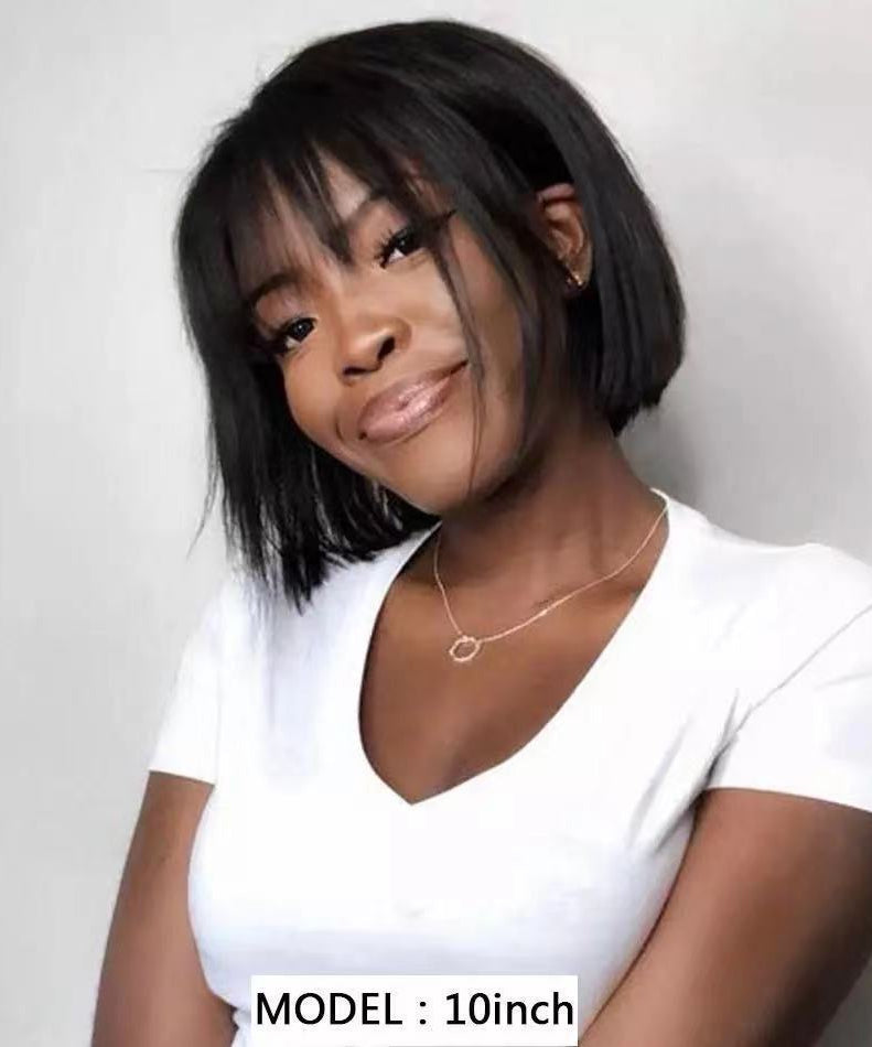 Air Bangs Natural Fluffy African Wig Set