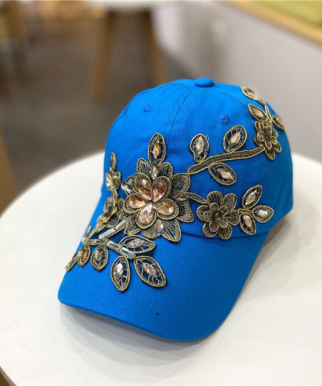 All-match Gold Silk Flower  Hat
