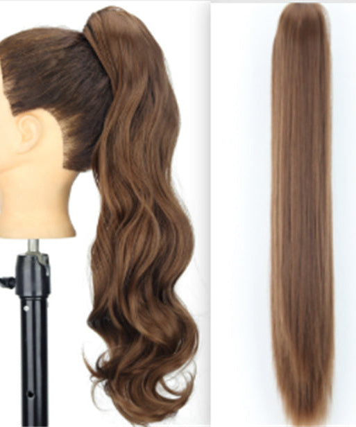 Fashion Ponytail Claw Clip Long Straight Hair Chemical Fiber Wig Fluffy