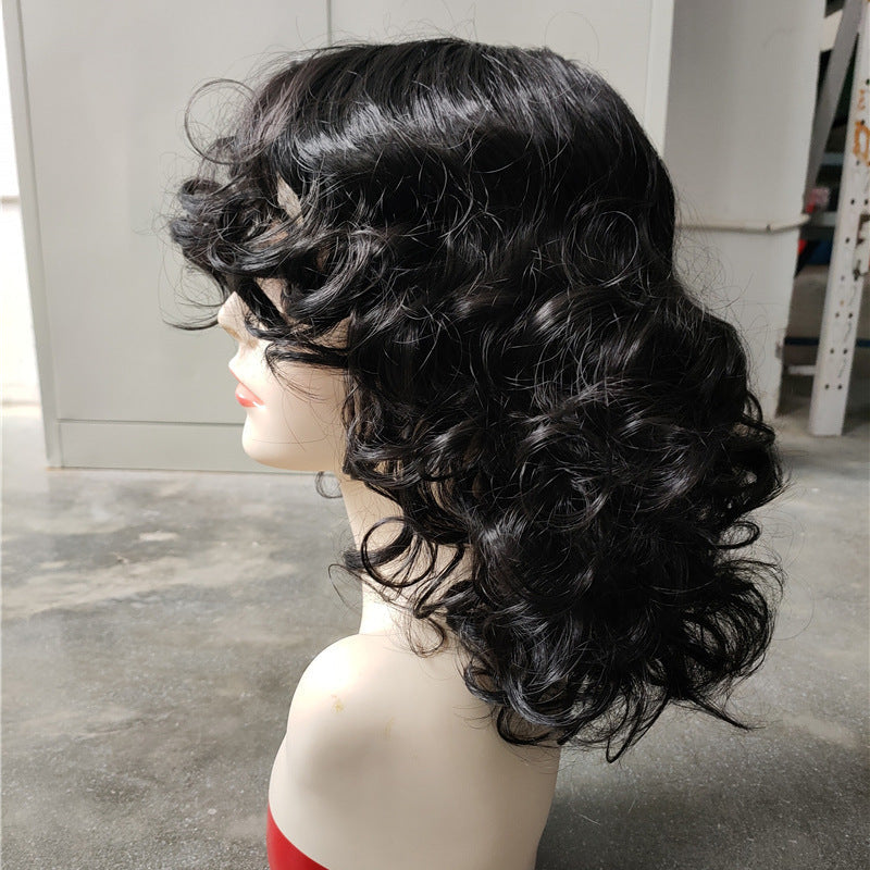 Women's Short European And American Afro Wig Synthetic Wigs