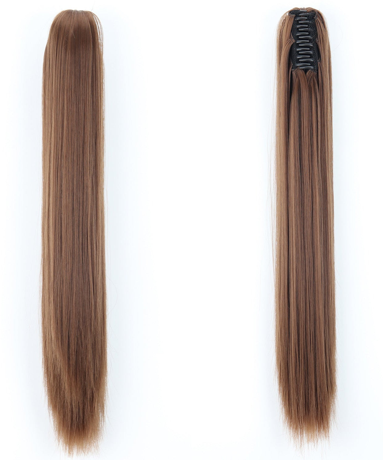 Fashion Ponytail Claw Clip Long Straight Hair Chemical Fiber Wig Fluffy