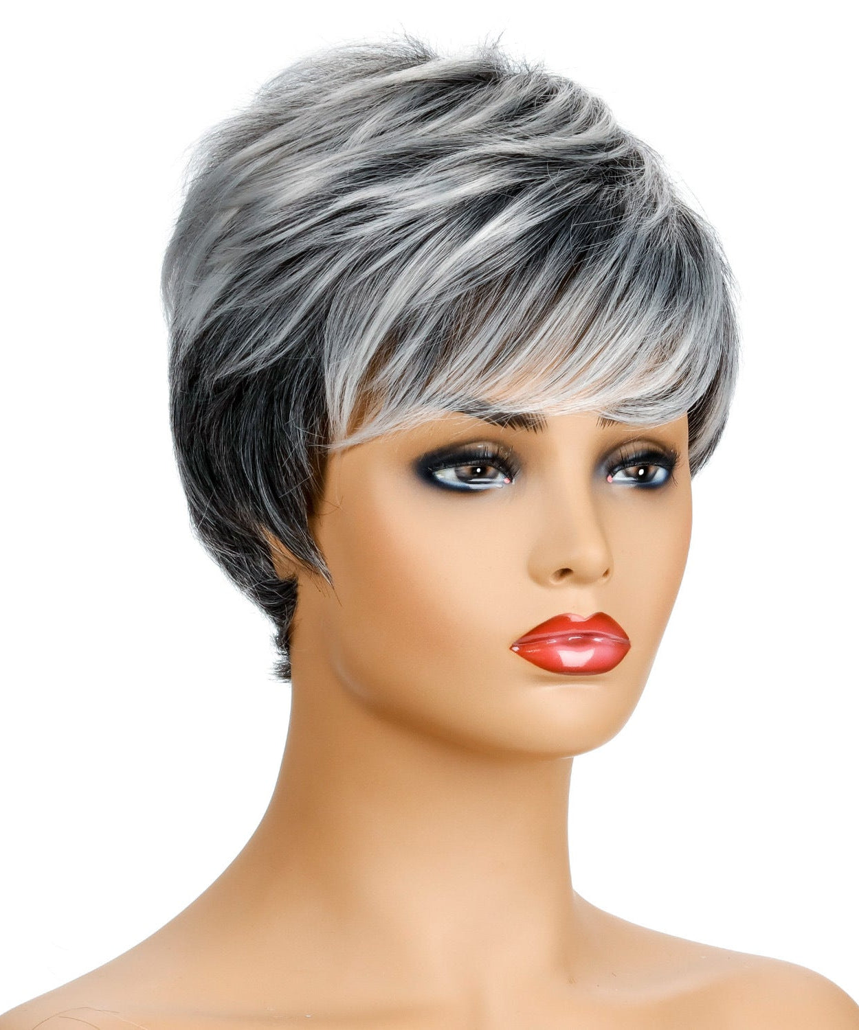 Ladies Fashion Realistic Short Curly Hair Headgear