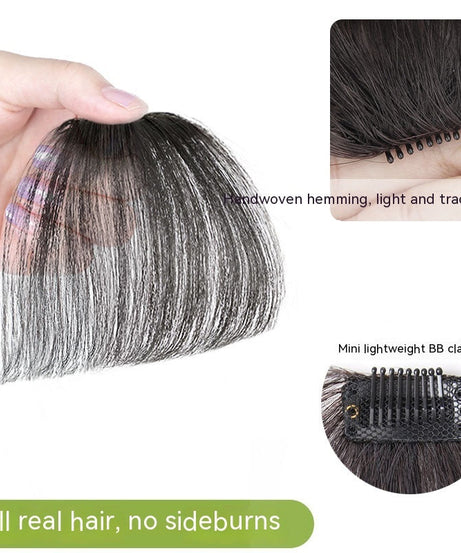 Fake Bangs, Natural Invisible Face Repair, Hand-Knitted Bangs