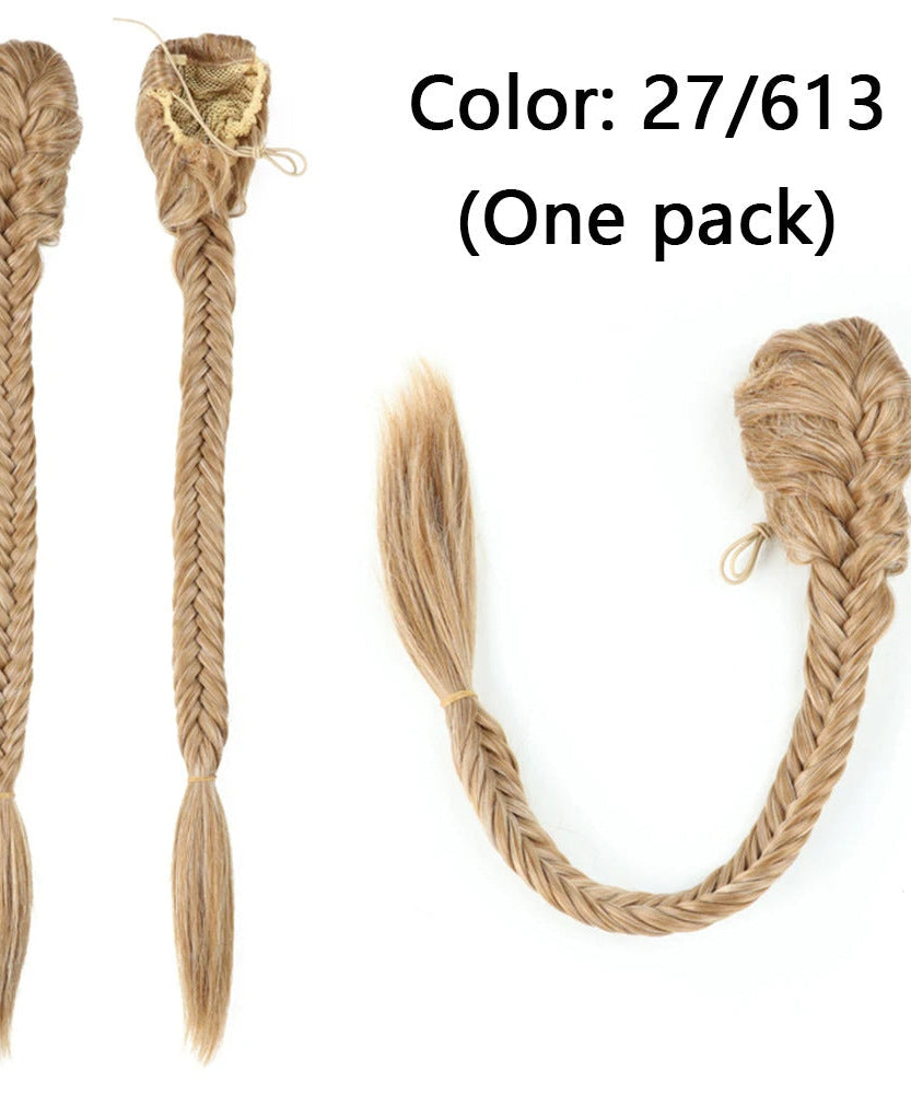 Synthetic Braided Fishtail Horse Tail Women's Wig