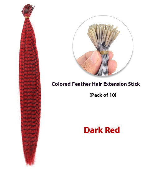 Feather Wig Colored Chemical Fiber Stripes 13 Colors
