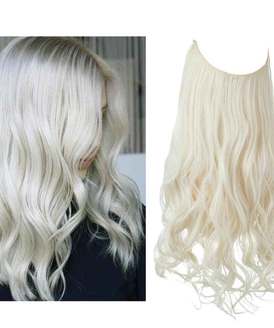 Wig Female Extension Chemical Fiber Long Curly Hair Matte High-temperature Fiber Fishing Thread Wig Set