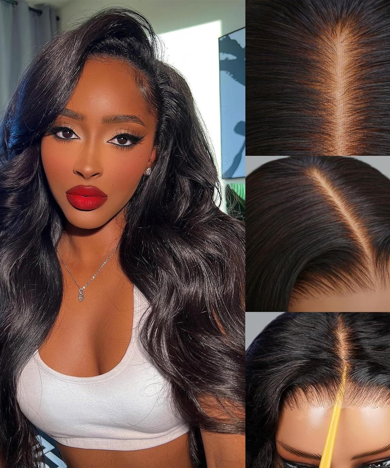 Women's Big Wave Long Roll Synthetic Wigs