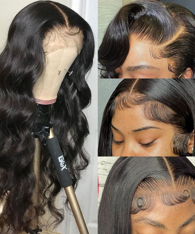 Synthetic Wigs Front Lace Long Curly Hair Headgear
