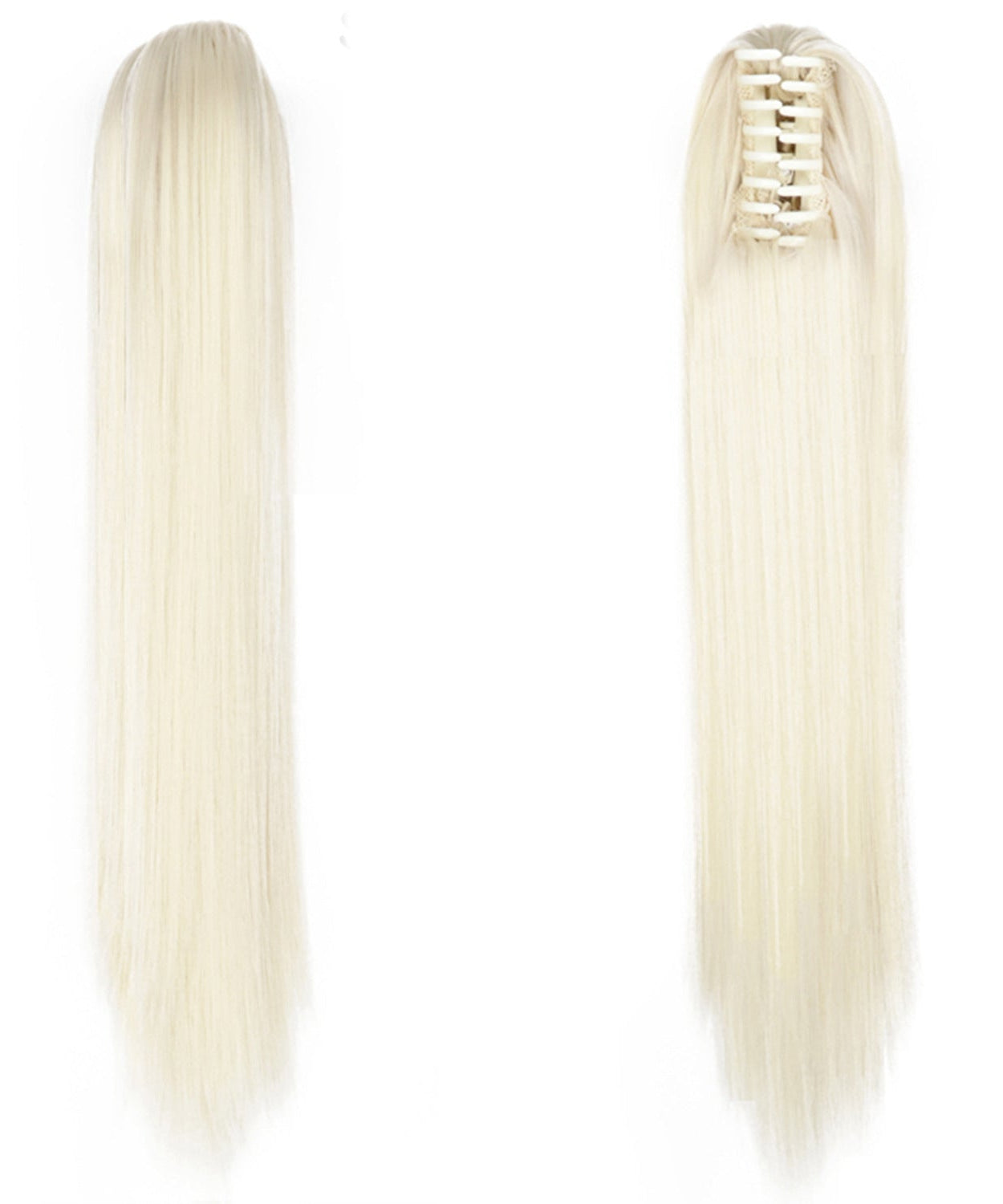 Fashion Ponytail Claw Clip Long Straight Hair Chemical Fiber Wig Fluffy