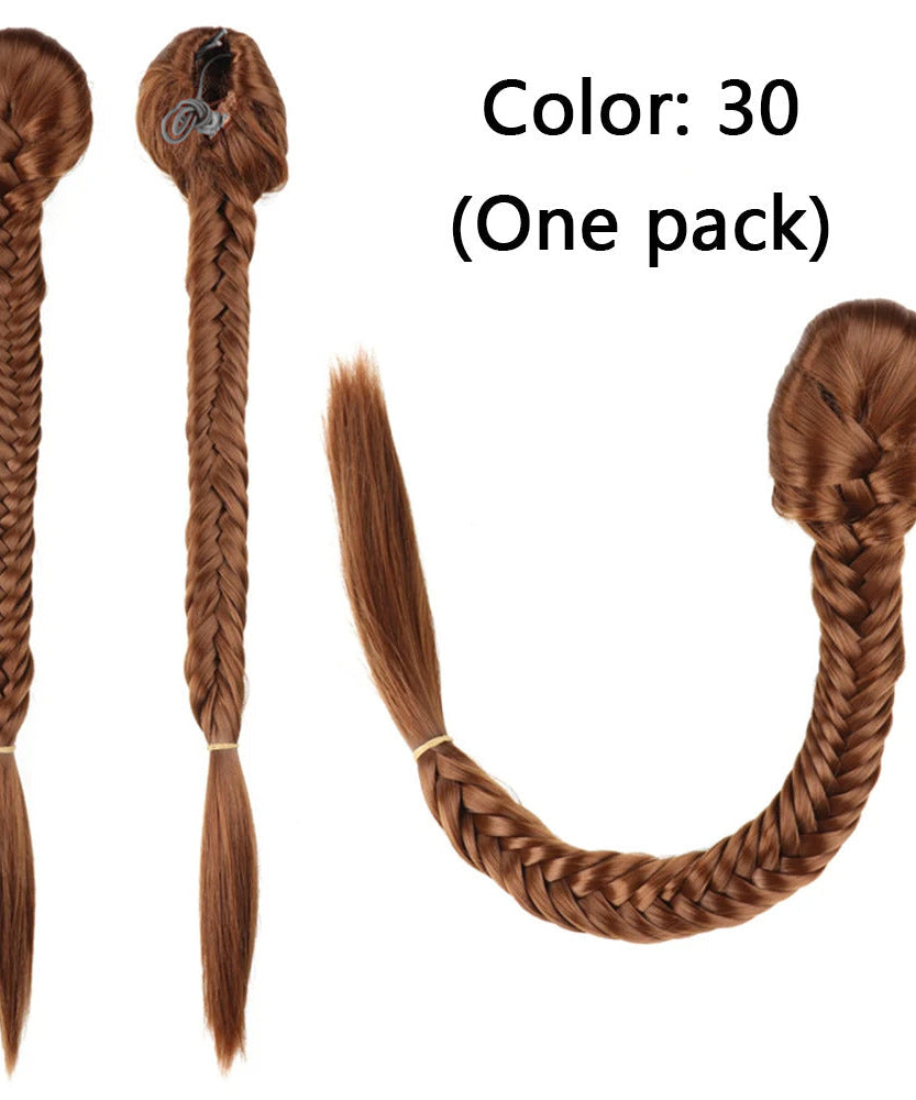 Synthetic Braided Fishtail Horse Tail Women's Wig