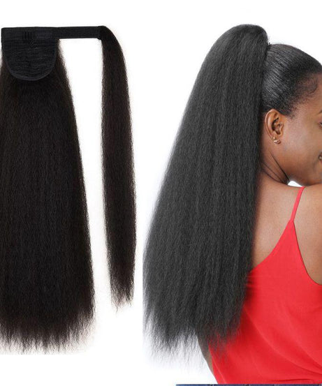 Women's Velcro Fluffy Curly Ponytail Wig
