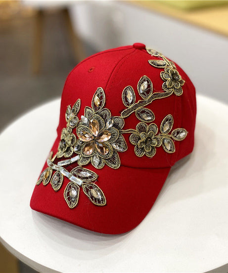 All-match Gold Silk Flower  Hat