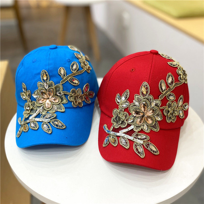 All-match Gold Silk Flower  Hat